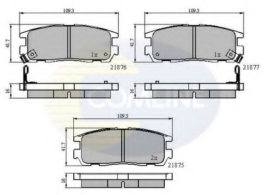 COMLINE - CBP3461 - CBP3461 Comline - Гальмівні колодки до дисків