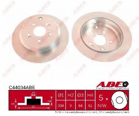 ABE - C44034ABE - Гальмівний диск