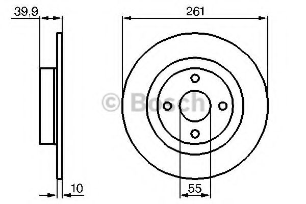 BOSCH - 0 986 479 128 - Диск гальмівний