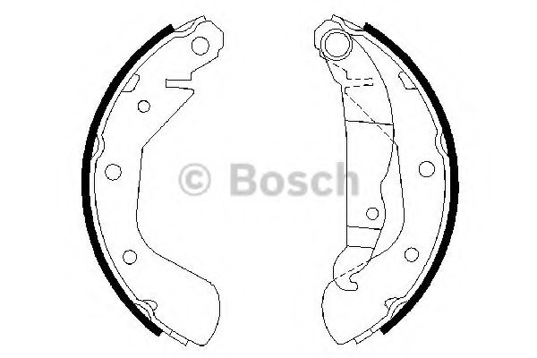 BOSCH - 0 986 487 613 - Колодки гальмівні бараб. зад. Opel Astra F 91-98