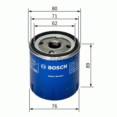BOSCH - 0 451 103 261 - Фільтр масляний Fiat Ducato 1.9D 88-94