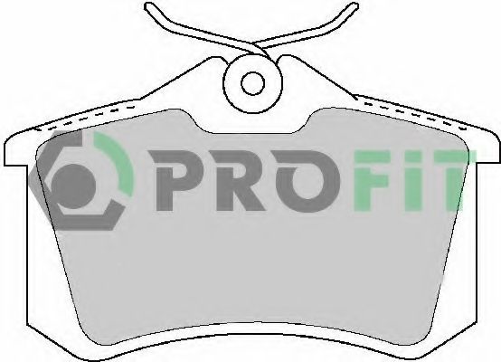 PROFIT - 5000-1491 - К-кт зад. гальм. колодок Peugeot 405/Renault Megane CC III (EZ0/1) 10-/VW Golf/Skoda Octavia/Passat