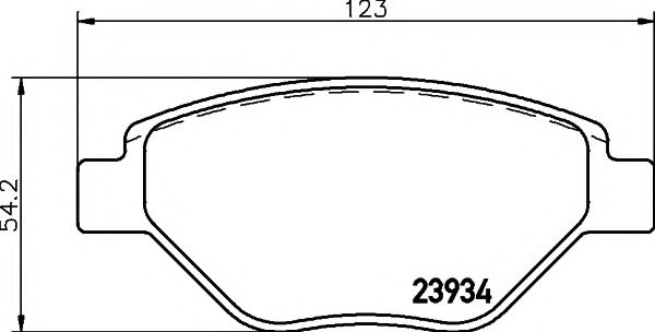 TEXTAR - 2393401 - Колодки тормозные дисковые, к-кт.