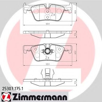 Гальмівні колодки дискові зад. BMW 3 (F30/F31) 12-/1 118 (F20) 10-