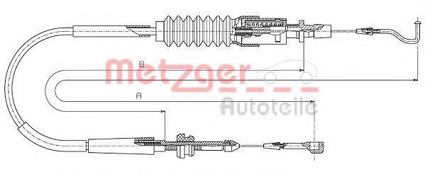 METZGER - 14.4305 - Трос акселератора