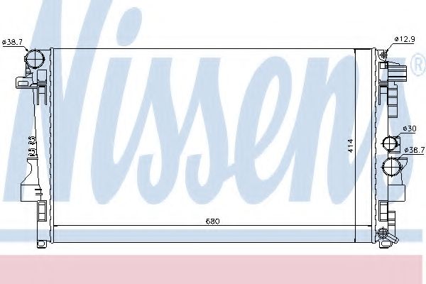NISSENS - 62572 - Радіатор охолодження MB Vito W639 2.2CDI 03-
