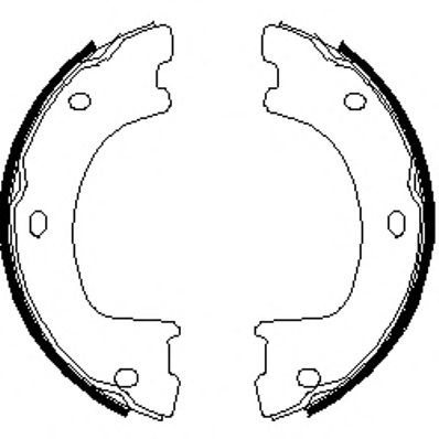 Комплект тормозных колодок, стояночная тормозная система (Тормозная система)