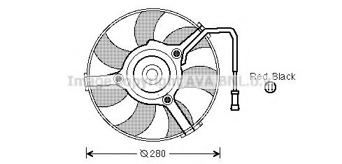 AVA QUALITY COOLING - AI7504 - Вентилятор радиатора VW (пр-во AVA)