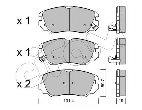 CIFAM - 822-841-0 - Колодки гальмівні пер. Insignia/Insignia/Malibu/9-5 08-17