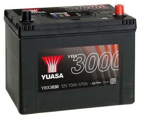YUASA - YBX3030 - АКБ Yuasa Professional 72AH/630A P+ 260x174x225 (-/+)