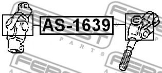 FEBEST - AS-1639 - Хрестовина кермового 16x39 Honda/Hyunday/Nissan/Subaru/GM/Toyota