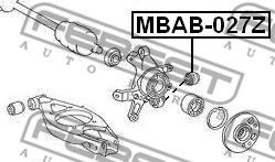 FEBEST - MBAB-027Z - САЙЛЕНБЛОК ПЛАВАЮЩИЙ ЦАПФЫ MERCEDES BENZ E-CLASS 211 4 MATIC 2002-2009