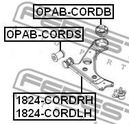 FEBEST - OPAB-CORDB - САЙЛЕНБЛОК ЗАДНИЙ ПЕРЕДНЕГО РЫЧАГА OPEL CORSA D 2006-