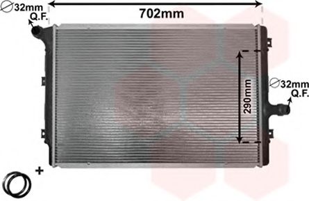 Основний радіатор VAG A3/Octavia/Caddy/Passat 1.6-2.0 TDI 10-