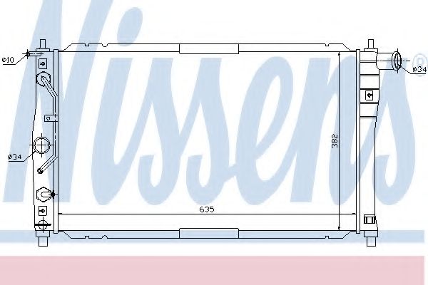 NISSENS - 616551 - Радиатор охлаждения DAEWOO (пр-во Nissens)