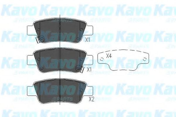 KAVO PARTS - KBP-2042 - Тормозные колодки зад. Honda CR-V 07- (bosch)