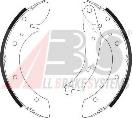 A.B.S. - 9028 - Гальмівні колодки барабанні зад. Citroen Berlingo/Peugeot Partner/405 II Break  (4E) 92-96 (228x40mm)
