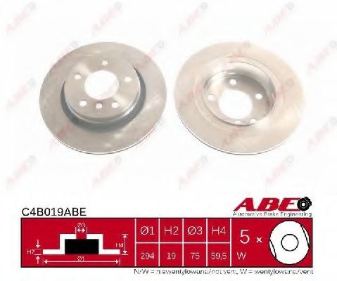 ABE - C4B019ABE - Тормозной диск