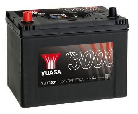 YUASA - YBX3031 - АКБ Yuasa Professional LP (+/-) 70AH/570A 258x173x225