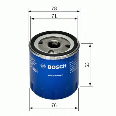 BOSCH - F 026 407 022 - Фільтр масляний Renault Megane 1.9 dCi/dTi  00-/Nissan Juke 10-