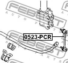 FEBEST - 0523-PCR - Тяга стабілізатора зад. Mazda 323 BG 89-94, Premacy CP 99