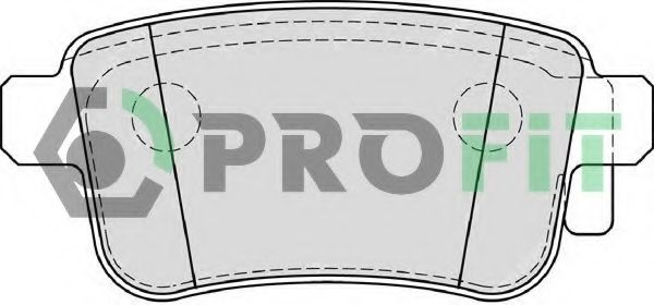 PROFIT - 5000-4186 - Колодки гальмівні дискові