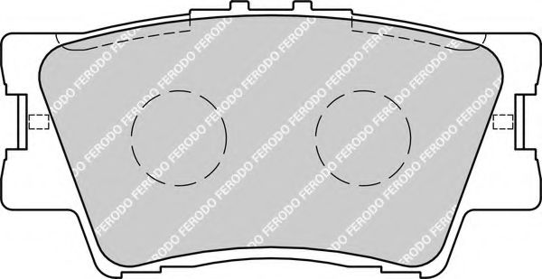 FERODO - FDB1892 - Гальмівні колодки дискові зад. Toyota Rav 4 III 2.0 VVT-i, 2.2 D-4D, 2.2 06-