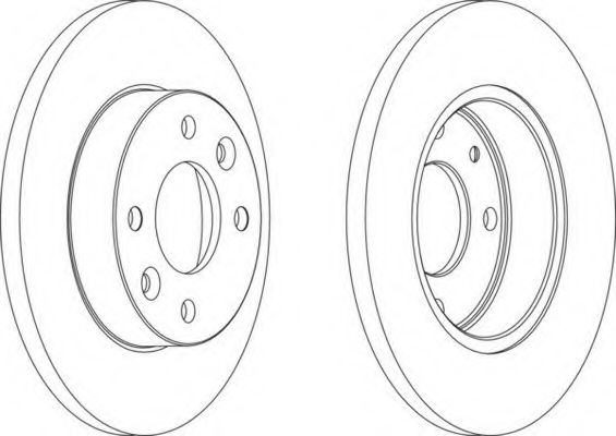 Диск гальмівний Dacia Logan/Renault Clio,R5-R21