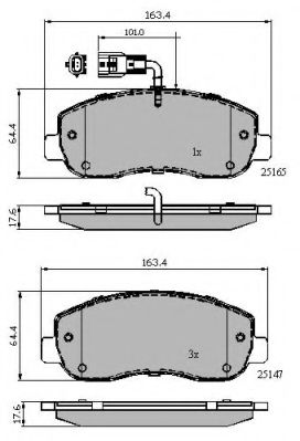 NATIONAL - NP2641 - Тормозные колодки перед. Master/Movano 10-