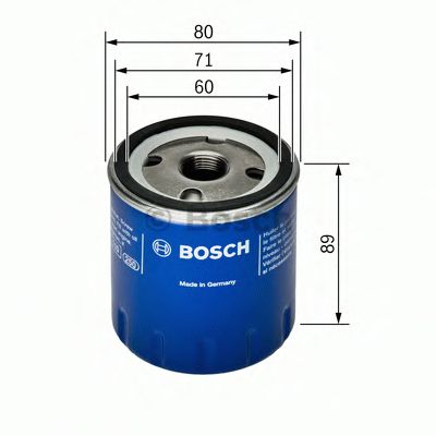 BOSCH - 0 451 103 299 - Фільтр масляний Peugeot; Renault 1.7-2.0