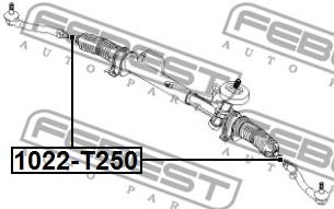 FEBEST - 1022-T250 - ТЯГА РУЛЕВАЯ CHEVROLET AVEO (T200) 2003-2008