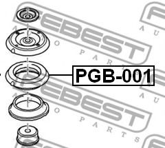 FEBEST - PGB-001 - ПОДШИПНИК ОПОРЫ ПЕРЕДНЕГО АМОРТИЗАТОРА KIA CEED 2006-2012