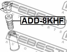 FEBEST - ADD-8KHF - Відбійник переднього амортизатора