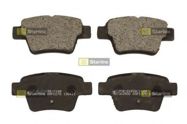 STARLINE - BD S737 - Колодки тормозные дисковые, к-кт.