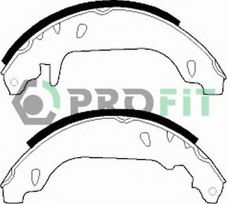 PROFIT - 5001-0243 - Барабанні гальмівні колодки задн. Renault Clio,Twingo I 1.2 93-