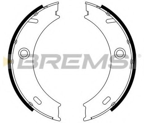 BREMSI - GF0307 - Колодки ручного тормоза Sprinter/LT 96-06 (спарка)