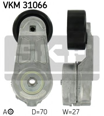 SKF - VKM 31066 - Натяжник паска приводного VW LT II 2.8D TDI AUH, BCQ 97-07