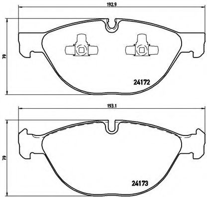 Гальмівні колодки дискові перед. BMW X5 E70, F15; X6 E71, F16 07-