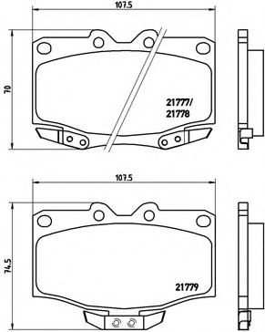 BREMBO - P 83 026 - Гальмівні колодки дискові