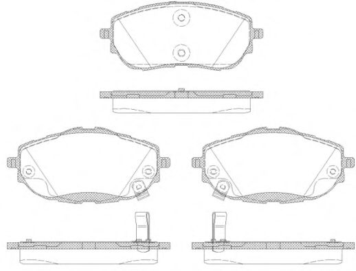 Колодки гальмiвнi передні Toyota Corolla  2013-