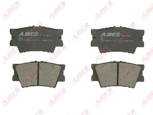 ABE - C22034ABE - Гальмівні колодки дискові зад. Toyota Rav 4 III 2.0 VVT-i, 2.2 D-4D, 2.2 06-