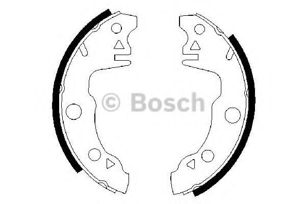 BOSCH - 0 986 487 020 - Комплект тормозных колодок (Тормозная система)