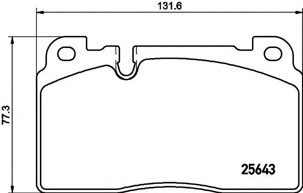 HELLA PAGID - 8DB 355 020-241 - Дискові гальмівні колодки перед. Audi Q5