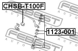 FEBEST - 1123-001 - Тяга стабилизатора DAEWOO LANOS 97- перед.мост с двух сторон (Пр-во FEBEST)