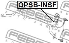 FEBEST - OPSB-INSF - ВТУЛКА ПЕРЕДНЕГО СТАБИЛИЗАТОРА D24.9