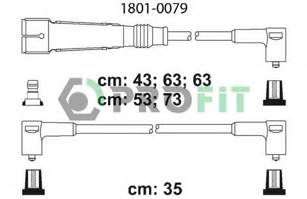 Провода в/в (силикон) Audi 5цил