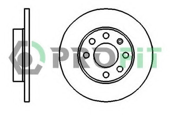 PROFIT - 5010-0116 - Диск гальмiвний перед. Opel Kadett/Askona