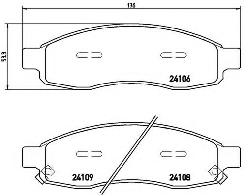 Гальмівні колодки перед. дискові INFINITI QX56 05-06