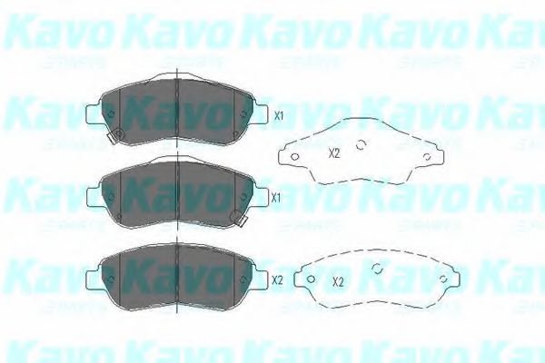 KAVO PARTS - KBP-2041 - Тормозные колодки перед. Honda CR-V 07- (bosch)