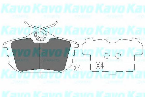 KAVO PARTS - KBP-5513 - Гальмівні колодки дискові зад. Mitsubishi Carisma, Colt IV, Lancer V// Proton Persona 1.3-2.0D 04.92-
